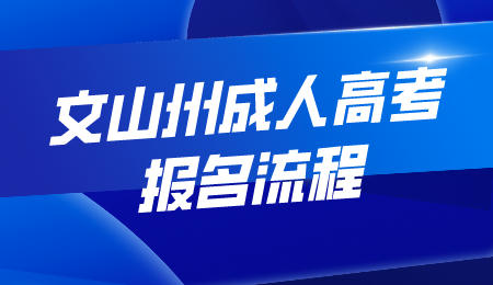 文山州成人高考报名流程