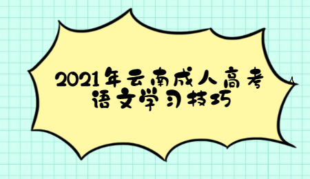 云南成人高考学习技巧