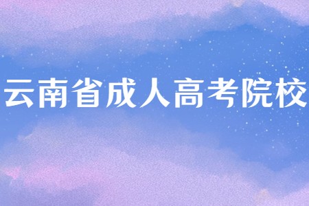 云南省成人高考院校