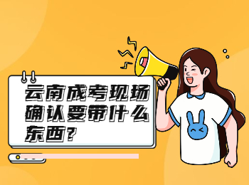 云南成考现场确认要带什么东西?