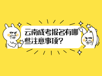 云南成考报名有哪些注意事项?