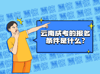 云南成考的报名条件是什么?