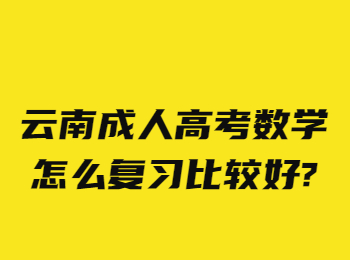 云南成考 云南成考数学复习法