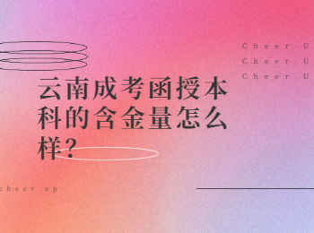 云南成考 云南成考函授本科含金量