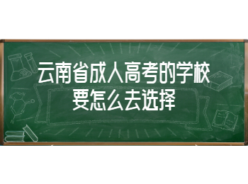 云南省成人高考学校