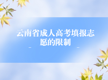云南省成考填报志愿