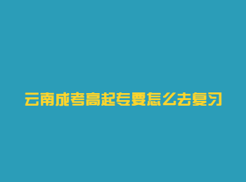 云南成考高起专 云南成考