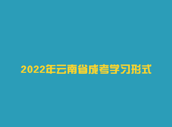 云南省成考学习形式