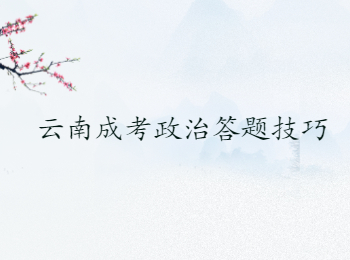 云南成考政治答题技巧