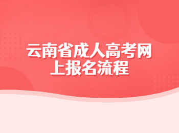 云南省成人高考网上报名流程