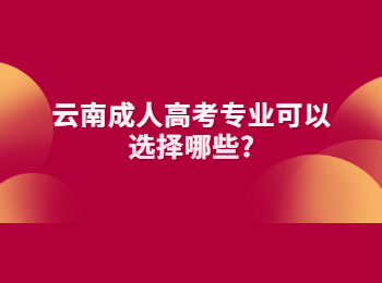 云南成人高考 云南成人高考专业