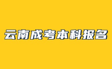 2024年云南成考本科报名需要满足哪些报考条件?