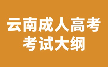 2024年云南成人高考考试大纲解析说明